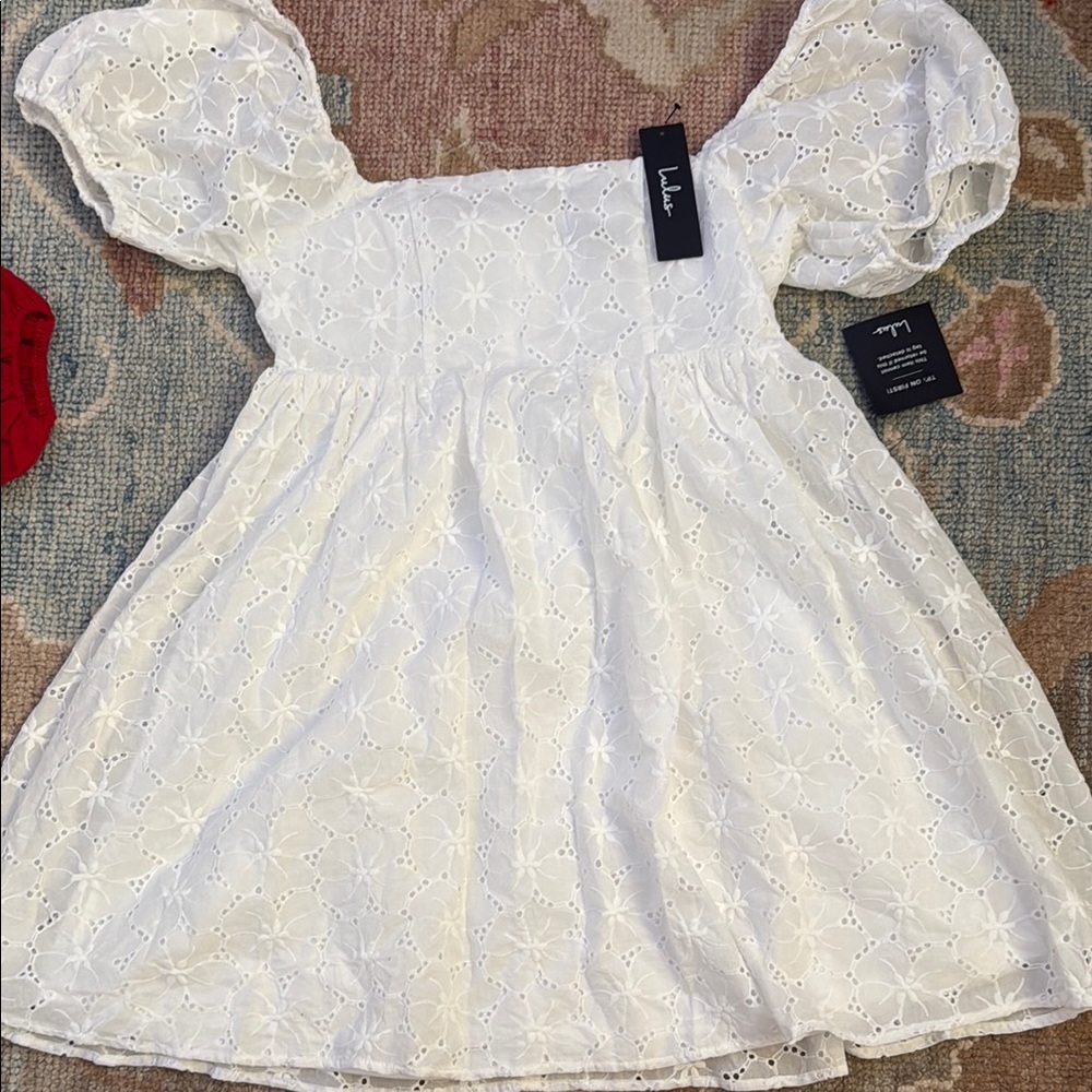 lulus puff sleeve floral mini dress